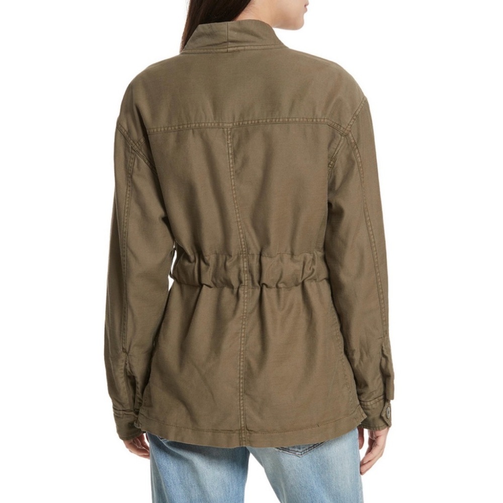 Free People Army “In Our Nature” Cargo Jacket Olive Green Utility Size S - Picture 2 of 9
